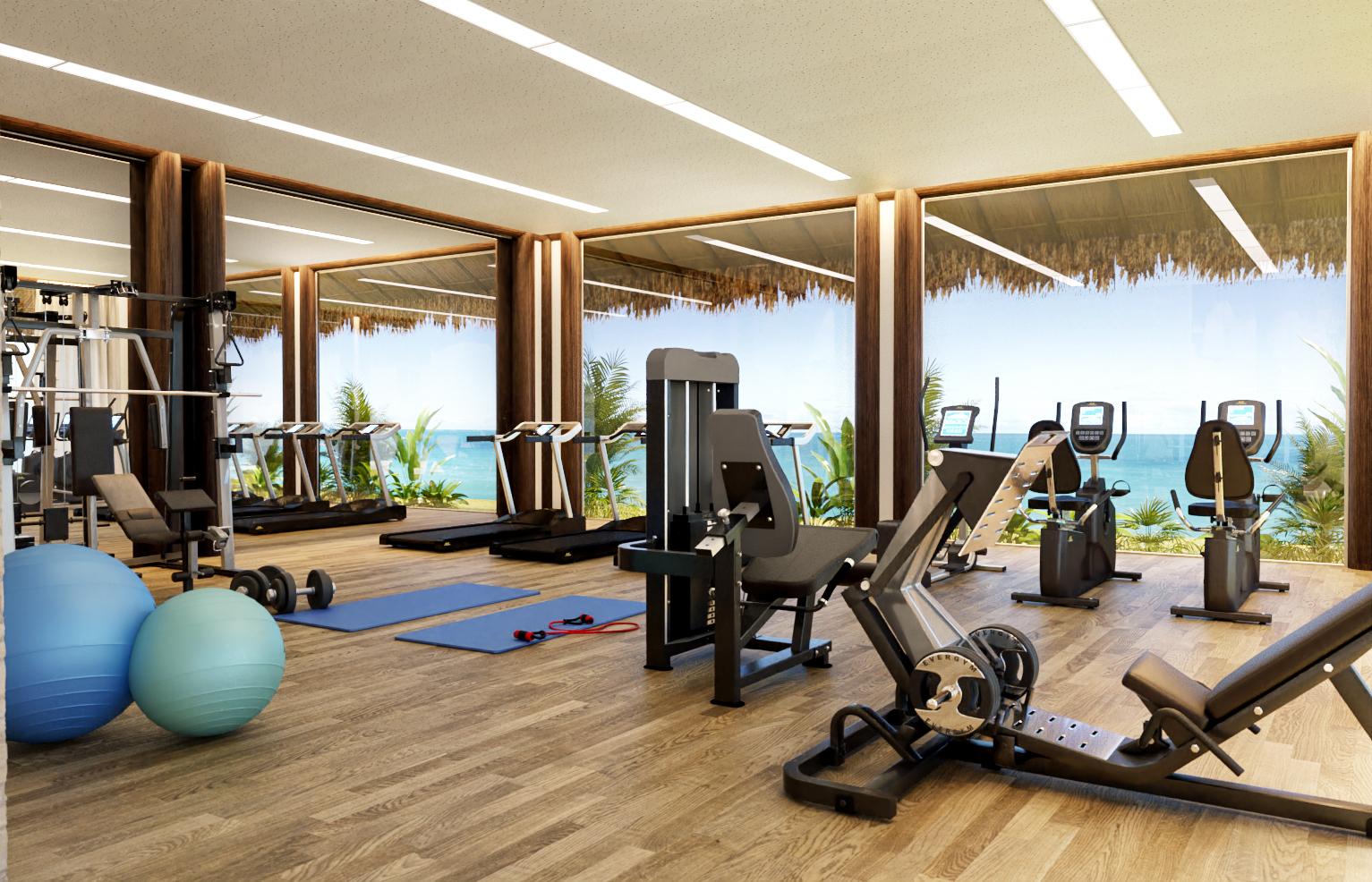 Wish Natal Hotell Exteriör bild The gym at the resort